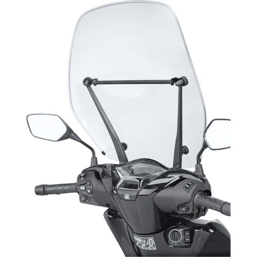 Motorrad Navi Stromversorgung Givi Navi-Haltestrebe am Windschild FB1181 für Honda SH Schwarz