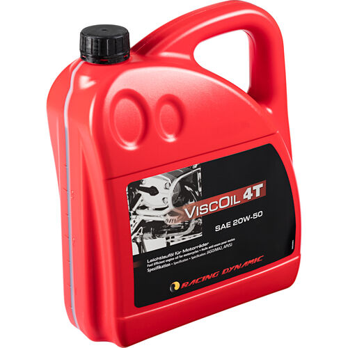 Motorrad Motoröl Racing Dynamic Motoröl Viscoil 4T SAE 20W-50 mineralisch 4000 ml Neutral