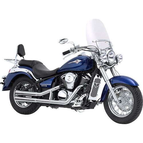 Motorrad Auspuffanlagen & Endschalldämpfer Falcon Double Groove Auspuff 2-2 686983 für Harley-Davidson schwarz