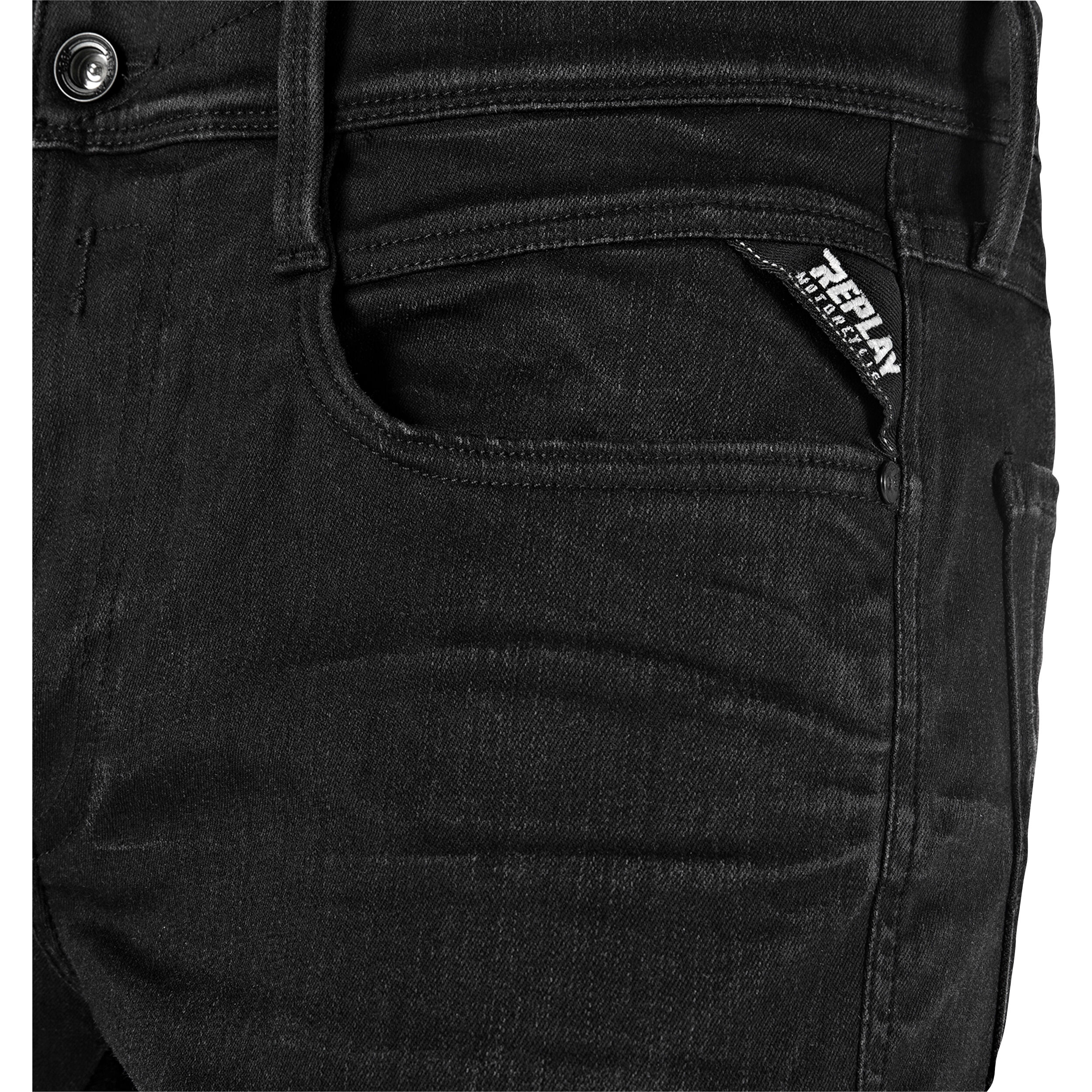 Replay Hyperflex Steel Black Edition Broken & Repair Jeans – MISTR