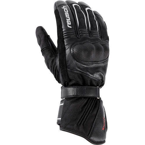 Gants de moto Tourer Reusch Driftice Gore-Tex gant de cuir et textile longue femme Noir