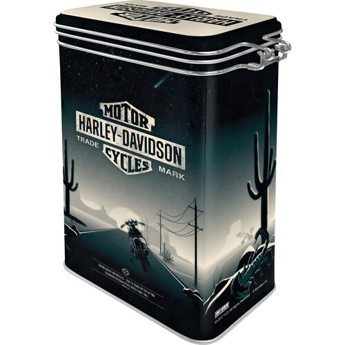 Nostalgic-Art Boîte à thé rétro, Harley-Davidson – Genuine – Idée de Cadeau  pour Fans de Moto, pour thé en Vrac et en sachets, Design Vintage, 100 g