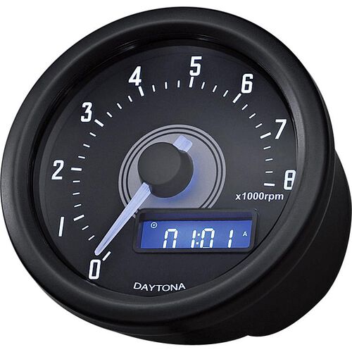 Instruments & montres Daytona tachymètre Velona Ø60mm blanc jusqu'à 8000 RPM noir
