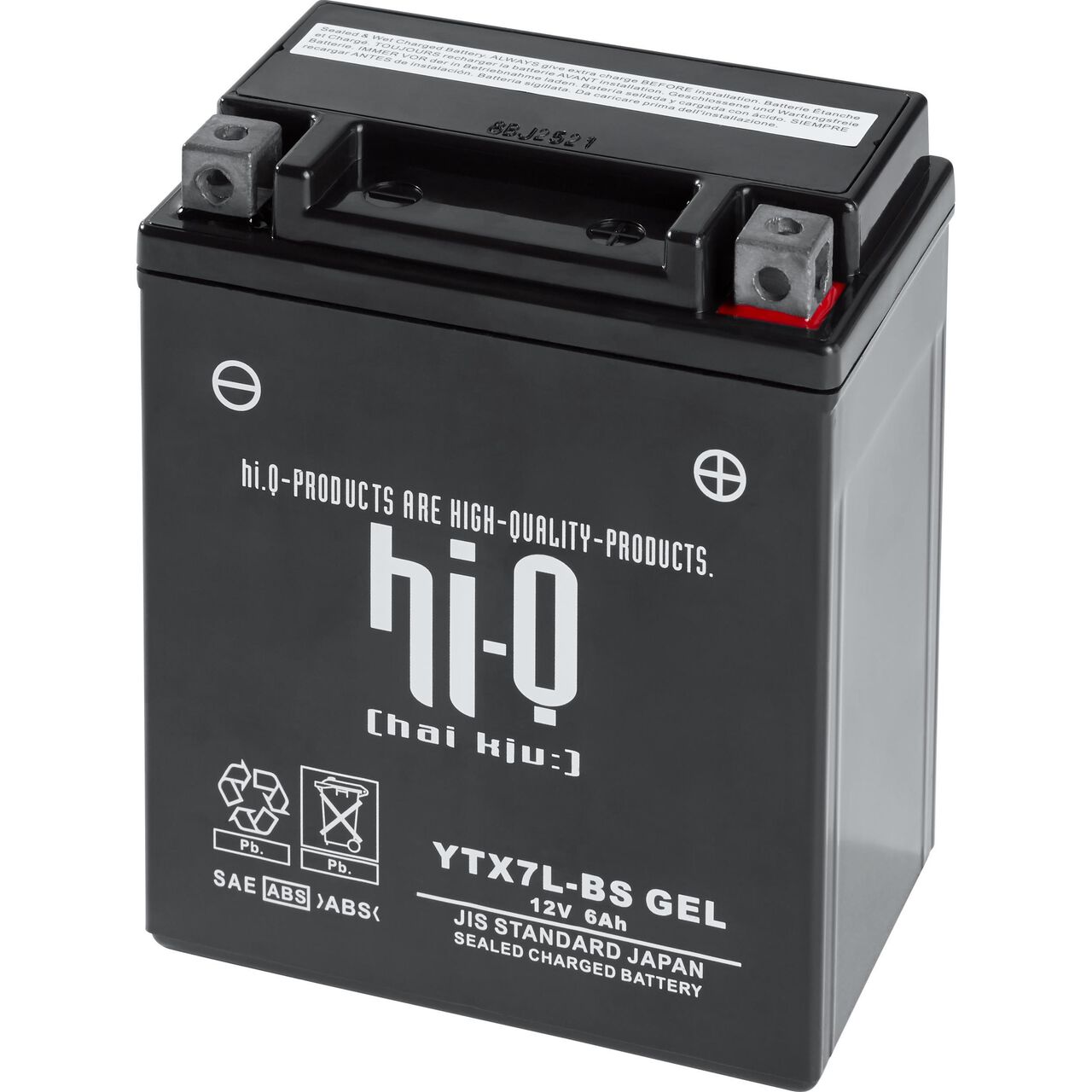 Q-Batteries QT12B-4 AGM Motorradbatterie 12V 10Ah 170A