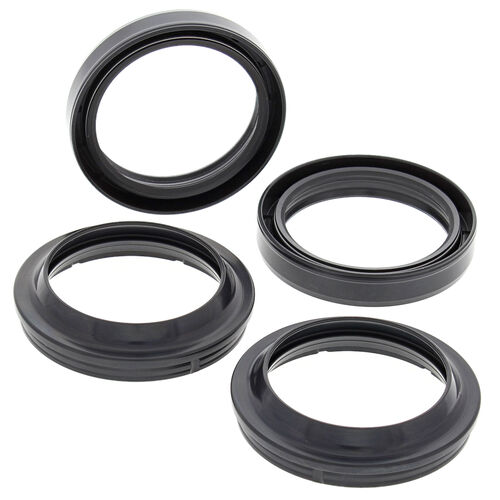 All-Balls Racing Fork oil seals with dust caps 56-158 48x61x11 mm   Black