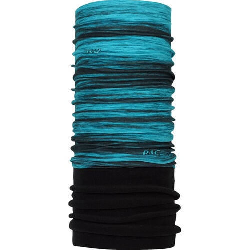Face & Neck Protection P.A.C. Multifunctional Tube Recycled Fleece Onda black/turquoise Blue