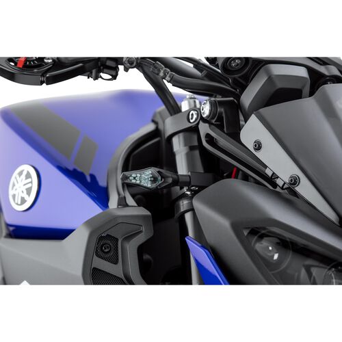 Motorrad LED Blinker Chaft LED Blinkerpaar M8 Hecker schwarz/getönt Neutral