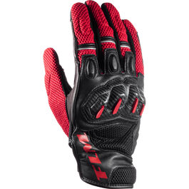 Motorradhandschuhe Sport FLM Ramair Leder/Textilhandschuh kurz Rot