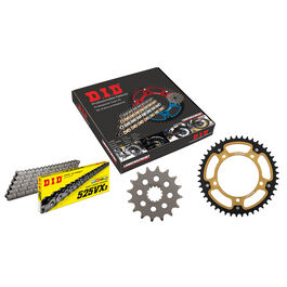 Jeux de chaînes de moto D.I.D. Supersprox kit chaîne Stealth Argent