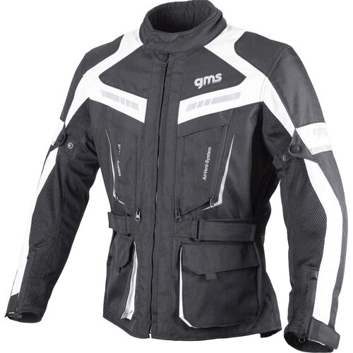 Motorcycle Textile Jackets GMS Track Light textile jacket White