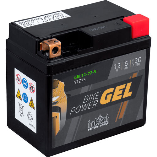 Motorradbatterien intAct Batterie Bike Power Gel geschlossen YTZ7S/YTZ6S  12V, 6Ah Neutral