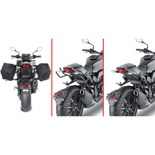 Side Carriers & Bag Holders Givi Saddlebag spacer REMOVE-X removable TR1165 for Honda CB 1000 Red