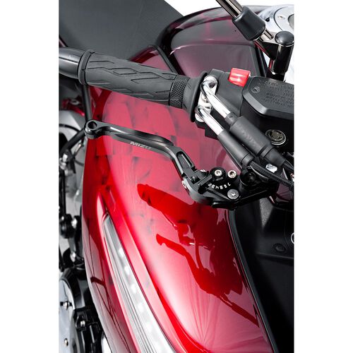 Motorcycle Brake Levers Mizu brake lever adjustable/folding GP Alu RS-511 black Neutral