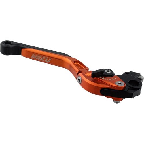 Motorcycle Brake Levers Mizu brake lever adjustable/folding GP Alu BLR02 orange Neutral