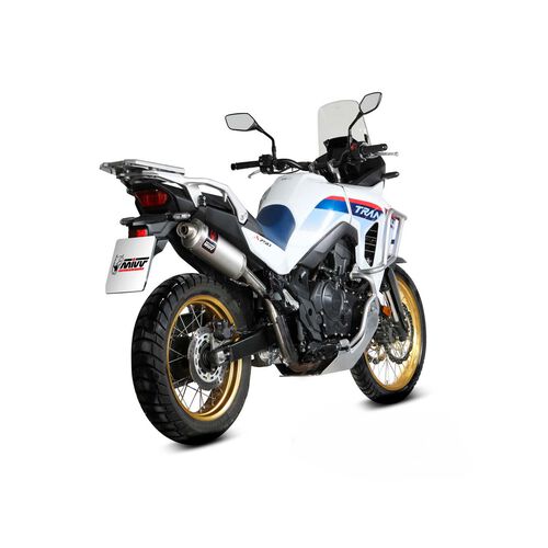 Motorcycle Exhausts & Rear Silencer MIVV Exhaust Dakar silver for Honda XL750 Transalp Grey