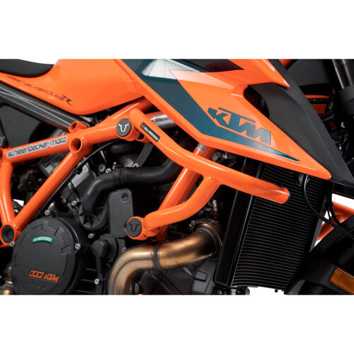 Crash-pads & pare-carters pour moto SW-MOTECH garde orange pour KTM 1290 Super Duke R 2020- Noir