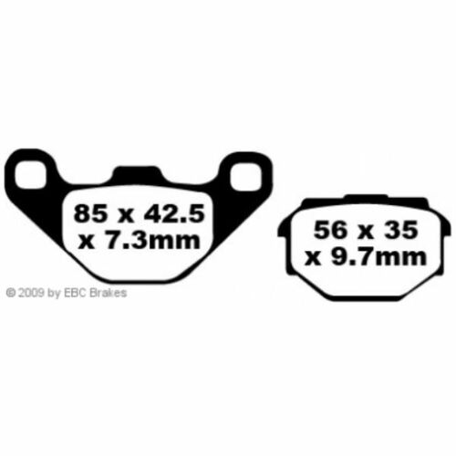 Plaquettes de frein de moto Hi-Q plaquettes de freins FA173  85/56x42,5/35x7,3/9,7mm