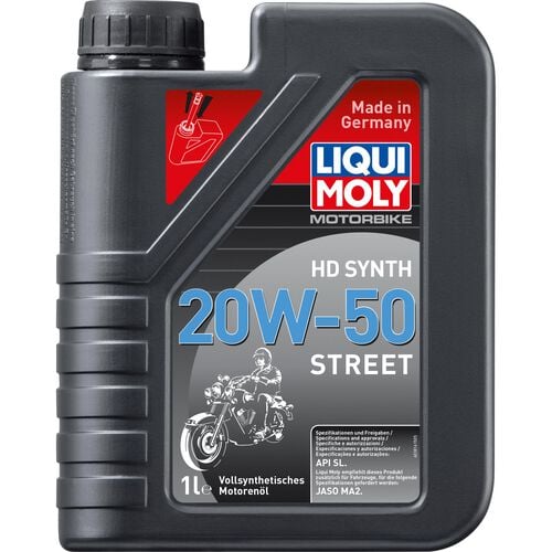 Huile moteur pour moto Liqui Moly Motorbike 4T HD 20W-50 Street 1 litre Neutre