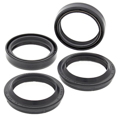 Suspension Elements Others All-Balls Racing Fork oil seals with dust caps 56-133 43x54x11 mm Black