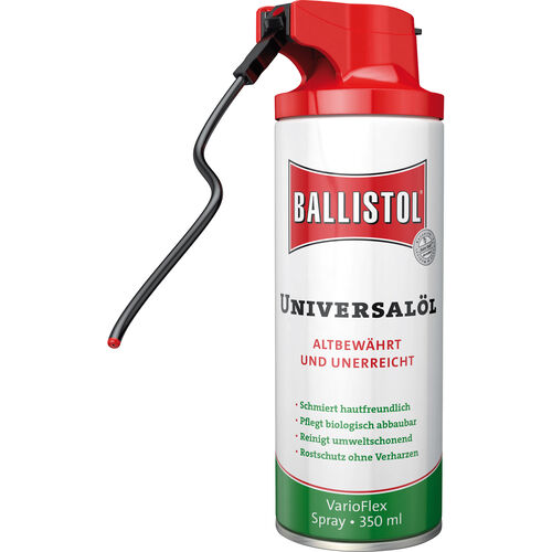 Graisse & lubrifiant pour moto Ballistol spray d'huile universel Varioflex 350 ml Noir