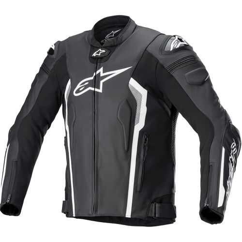 Motorrad Lederjacken Alpinestars Missile V2 Lederkombijacke Weiß