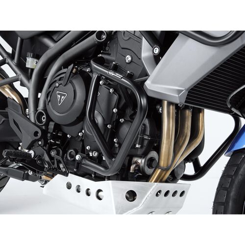 Motorcycle Crash Pads & Bars Hepco & Becker crashbar engine 5017536 00 01 black for Triumph Blue