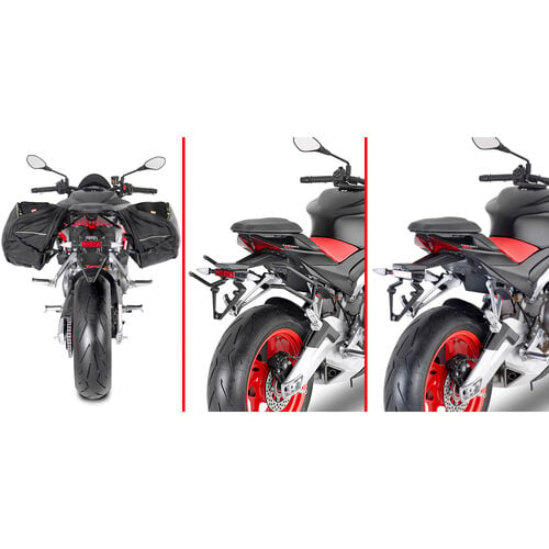 Side Carriers & Bag Holders Givi Saddlebag spacer REMOVE-X removable TR6709 for Aprilia RS/Tu Red
