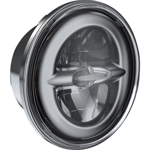 Motorrad Scheinwerfer & Lampenhalter J.W.Speaker LED Scheinwerfereinsatz 5.75" 8620 dark chrome Neutral