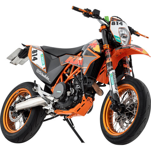 Motorcycle Crash Pads & Bars Zieger engineguard alu orange for KTM SMC /R 690 Neutral