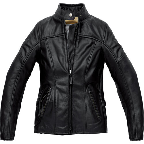 Motorcycle Leather Jackets SPIDI Rock Lady Leather Jacket Black