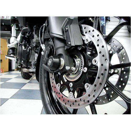 Crash-pads & pare-carters pour moto B&G patins d'essieu fourche+aile pour Suzuki GSX-S 1000 Gris