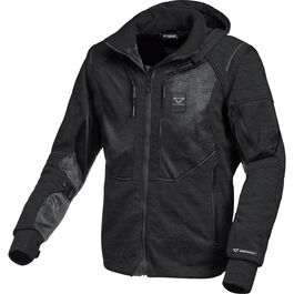 Hommes Chemises de moto Macna Breeze Hoodie Noir