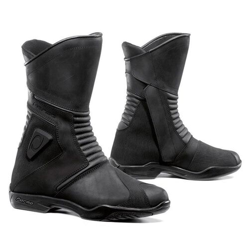 Motorrad Schuhe & Stiefel Chopper & Cruiser Forma Voyage Lederstiefel Schwarz