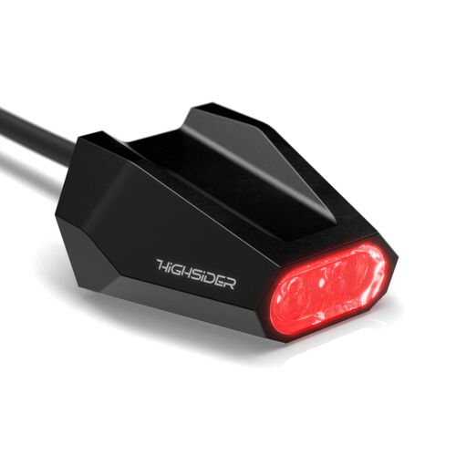 Feux arrière & réflecteurs de moto Highsider LED taillight Split-V black Noir