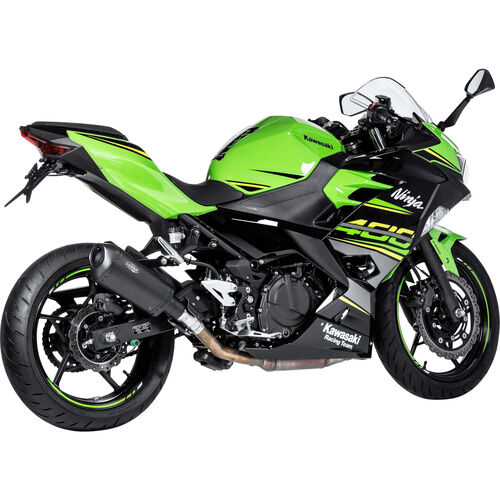 Motorcycle Exhausts & Rear Silencer Shark exhaust DSX-10 exhaust short black for Kawasaki Z/Ninja 400 2022-