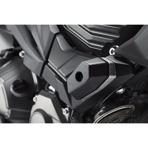 Motorcycle Crash Pads & Bars SW-MOTECH frame sliders for Kawasaki Z 800 /e Grey