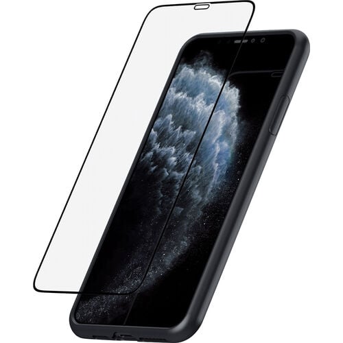 Support de smartphone & de navigateur pour moto SP Connect Glass Screen Protektion pour iPhone 11 Pro max/XS Max Bleu
