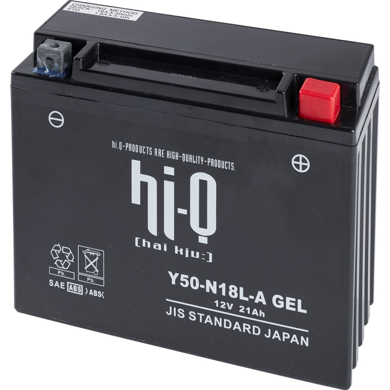 Hi-Q Batterie AGM Gel geschlossen H50-N18L, 12V, 20Ah Neutral