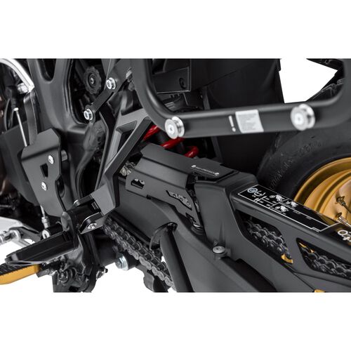 Motorcycle Chain Guards & Sprocket Covers SW-MOTECH chain guard alu complement black for CRF 1000 L Africa Twin Grey