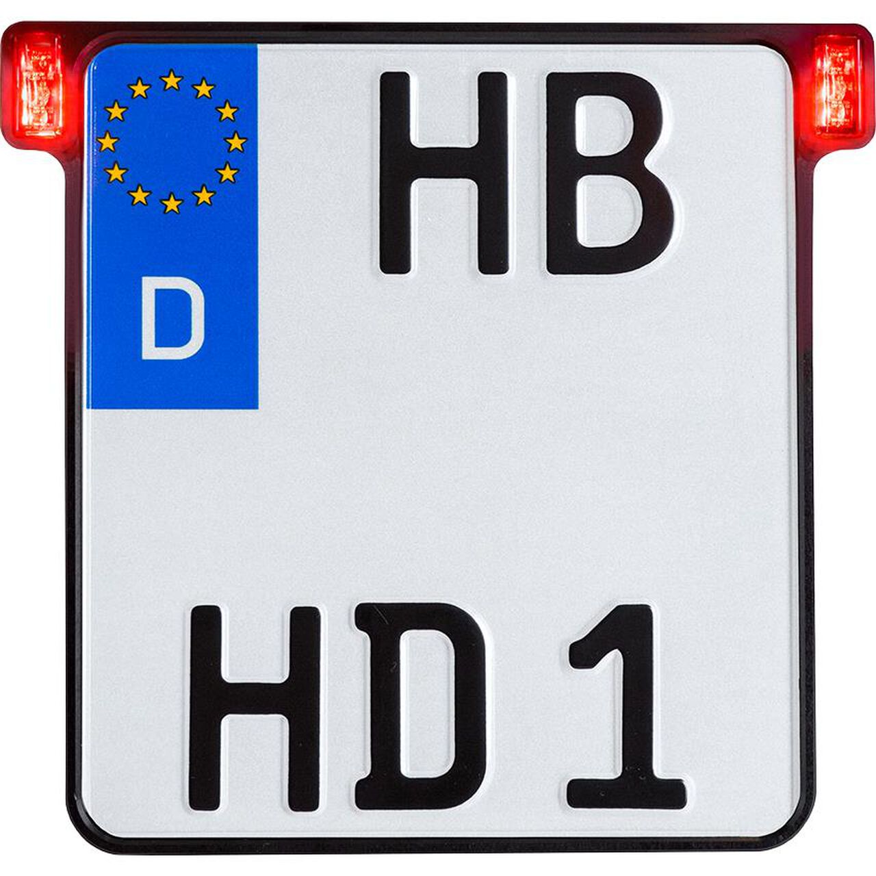 Buy HeinzBikes All-In 2.0 license plate holder D 180mm with 3in1+Nr black -  POLO Motorrad
