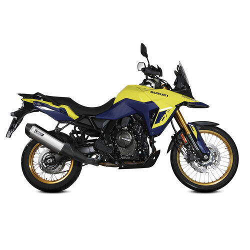Motorrad Auspuffanlagen & Endschalldämpfer MIVV Auspuff Speed Edge silber für Suzuki DL 800 V-Strom /DE
