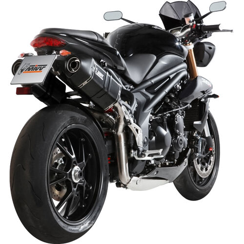 Motorcycle Exhausts & Rear Silencer MIVV Speed Edge exhaust pair black AT.012.LRB for Speed Triple NV