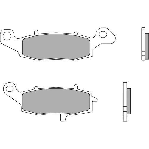 Plaquettes de frein de moto Brembo plaquettes de freins 07KA19.07  133,5/109,2x37,4/44,4x8,3mm Neutre