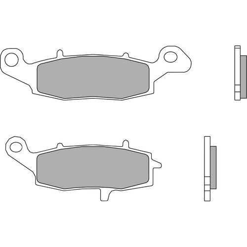 Motorcycle Brake Pads Brembo brake pads organic 07KA19.07  133,5/109,2x37,4/44,4x8,3mm Neutral