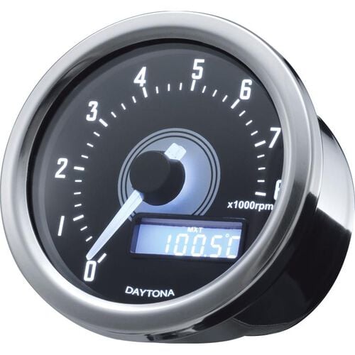 Daytona tachymètre Velona Ø60mm blanc jusqu'à 8000 RPM