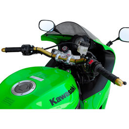 Guidons, embouts de guidon, protège-mains & poignées ABM superbike-kit GB noir pour Kawasaki ZX-10 R 2006-2007 Neutre