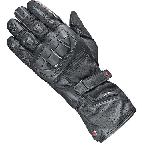 Motorcycle Gloves Held Air'N Dry II leather/textile gloves long