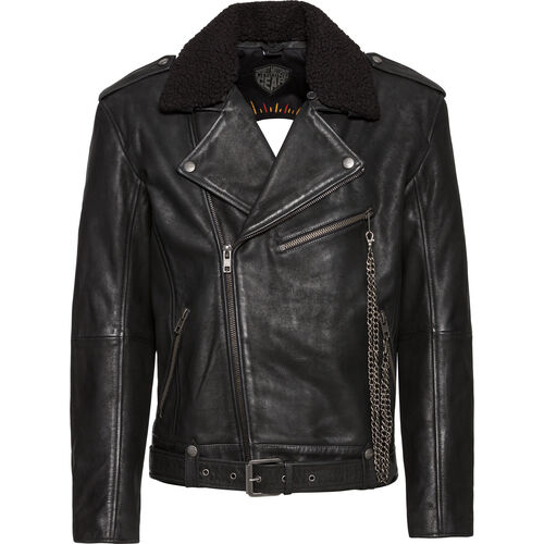 Motorrad Lederjacken Spirit Motors Smoky Liam Lederjacke Schwarz