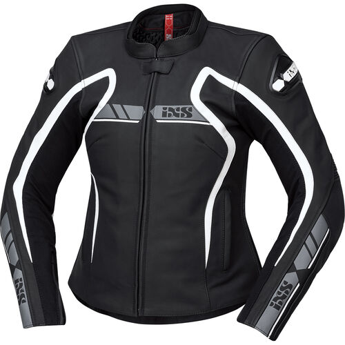 Motorrad Lederjacken IXS RS-600 1.0 LD Sport Damen Lederjacke Grau