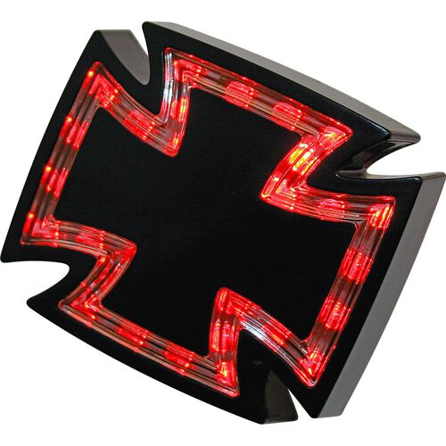 Motorcycle Rear Lights & Reflectors Highsider LED taillight GOTHIC black clear glass Neutral